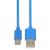 Kabel iBOX USB-C do USB-A, niebieski, zbliżenie