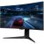 Angled view of TCL 34R83Q 34-inch curved gaming monitor