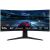 TCL 34R83Q 34" curved gaming monitor displaying racing game