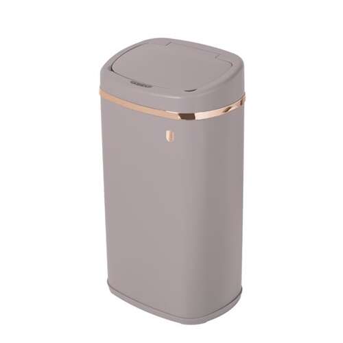 Berlinger Haus BH/9523 58L sensor bin, grey with gold trim, trash can