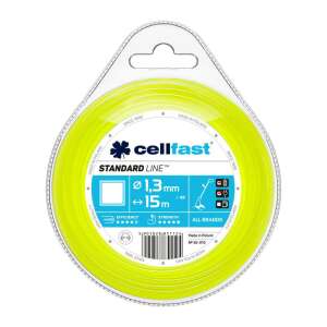 Cellfast Standard Line 1,3 mm x 15 m quadratisches Profil Rasenmäherfaden - Cellfast