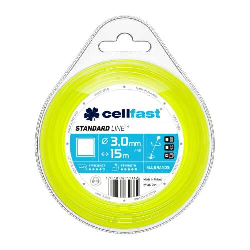 Cellfast STANDARD 3,0mm x 15m Vierkant Trimmerfaden Spule