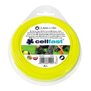 Cellfast STANDARD Damil Fűkaszákhoz - Csillag Profil, 2,4 mm x 15 m