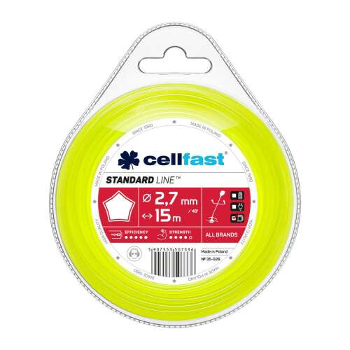 Cellfast STANDARD 2.7mm Sternprofil Trimmerfaden 15m
