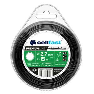 Cellfast Prémium vonal 2,7 mm x 15 m kerek fűkasza damil alumíniummal - Cellfast