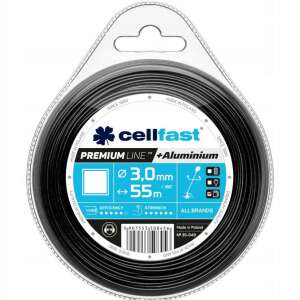 Cellfast Premium Line 3,0 mm x 55 m quadratische Trimmer-Schnur mit Aluminium - Cellfast