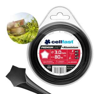 Fir Cellfast Premium armat cu aluminiu, profil stea și exemplu de utilizare - Cellfast Fir de tăiere