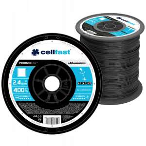 Alumínium Részecskékkel Erősített Prémium Damil Orsón - Négyzet Profil, 2,4 mm x 400 m, Cellfast 103944991 - Cellfast