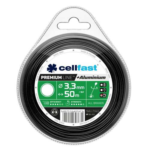 Cellfast Premium Line 3.3mm 50m Aluminium Reinforced Grass Trimmer Line