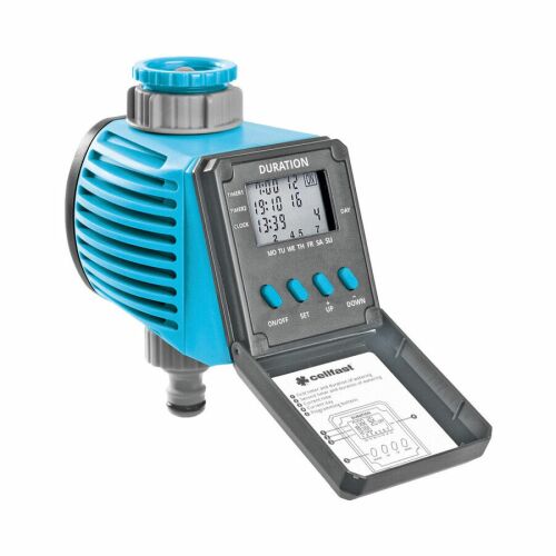 IDEAL Digitális Öntözésvezérlő - Kerti Öntözőrendszer, UNI FIT Technológiával, 1-99 perc Öntözési Időtartam, G3/4" és G1" Csatlakozó Méretek