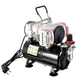 Dual-piston high-performance airbrush compressor with water separator for modeling, 46 l/min Technic AS28A 103945465 - Compressor