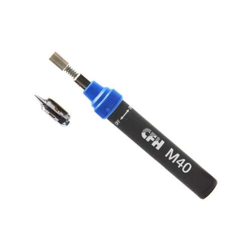 CFH M40 Gaslötkolben mit katalytischem Aufsatz, für Elektronik, Basteln und Heimwerker