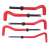 Thread repair kit, 5 pieces, M6-M12, HSS4341, red handles, L-shaped