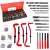 Thread repair kit, 131 pieces, M5-M12, HSS4341, in metal case, with drills, taps, and inserts