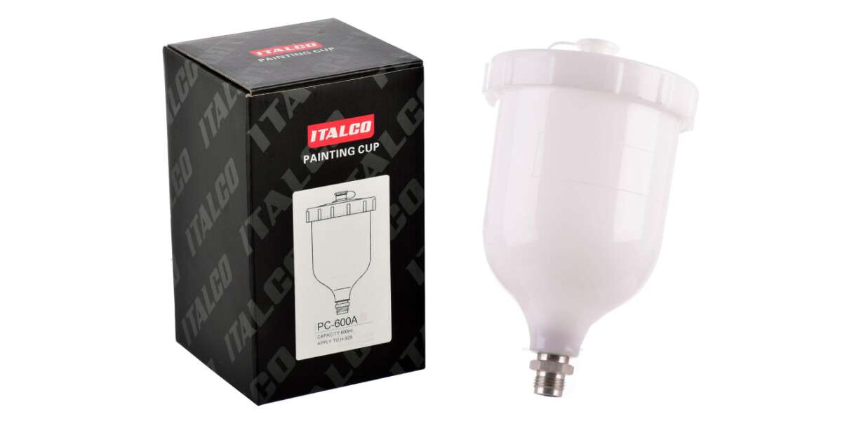 600 ml Paint Container for Italco Spray Guns PC-600A 3/8" (New Type!!) 103945565