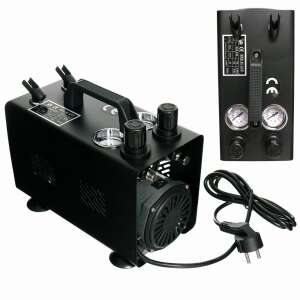 Bezolejový tichý kompresor na modelárske a kozmetické účely pre 2 striekacie pištole