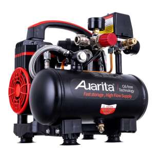 Auarita 3 Liter Oil-Free Air Compressor with Fast Storage and High Flow Supply - Compressor