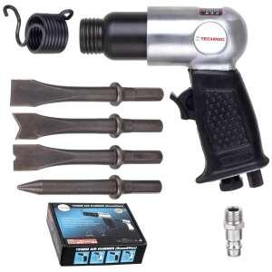 Technic AT-2010HSG 150mm air hammer with 4 chisels, pneumatic tool for removing rust, scale, and paint - Pneumatic Tool