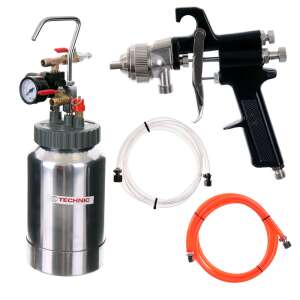 Technic PT-2H-2U 2 Liter Farbspritzpistole-Set mit 1,8 mm Düse, Druckregler und Schläuchen - Farbsprühgeräte & -systeme