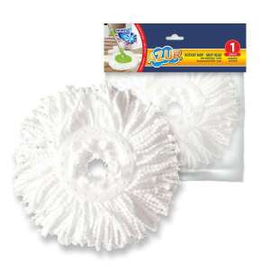 Hlava rotačného mopu Azur, 1 balenie, biela mikrovláknová hlava mopu na čistenie podláh - Hlava mopu