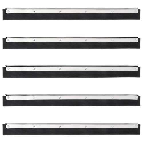 5 db vidaXL acél és gumi padlólehúzó fej, 45,5 x 2 x 5 cm