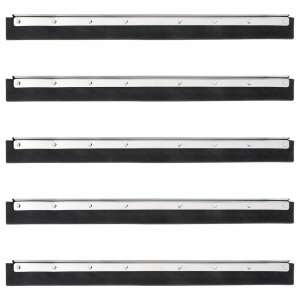 vidaXL 5 db acél és gumi padlólehúzó fejek 55 x 2 x 5 cm - Partvis fej