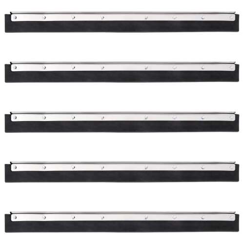 5 db vidaXL acél és gumi padlólehúzó fej, 60,5 x 2 x 5 cm