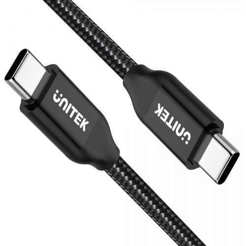 UNITEK C14059BK USB-C kábel, 2 méter, fekete