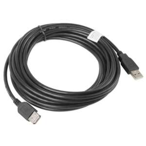 Lanberg CA-USBE-10CC-0050-BK 5 Meter USB 2.0 A auf B Kabel, schwarz - USB-Kabel