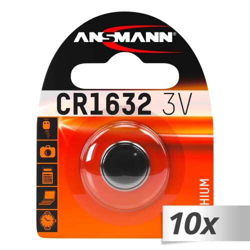 Ansmann CR1632 Lítium Gombelem - 10 db