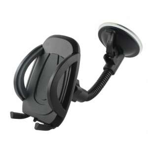 Rebeltec M20 car phone holder, black, for smartphones, 46-95 mm width, 172 mm flexible arm, suction cup mount - Rebeltec