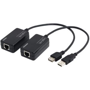 LogiLink przedłużacz USB przez CAT5e/6, rozszerza urządzenia USB do 60m - Kabel danych