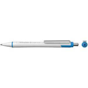 Schneider Slider Xite 0.7mm blue ballpoint pen, white body, blue accents, metal clip - Pen