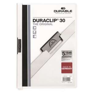 DURABLE DURACLIP® 30 A4 fehér klipes gyorsfűző, az eredeti, Németországban készült - Durable