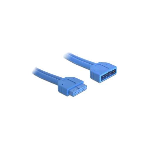 DeLOCK 82943 USB 3.2 Gen 1 (3.1 Gen 1) kábel, kék, 45cm - USB kábel
