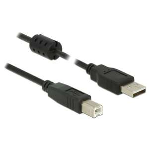 Kabel USB DeLOCK 5m USB 2.0 A - USB 2.0 B, czarny - Kabel USB