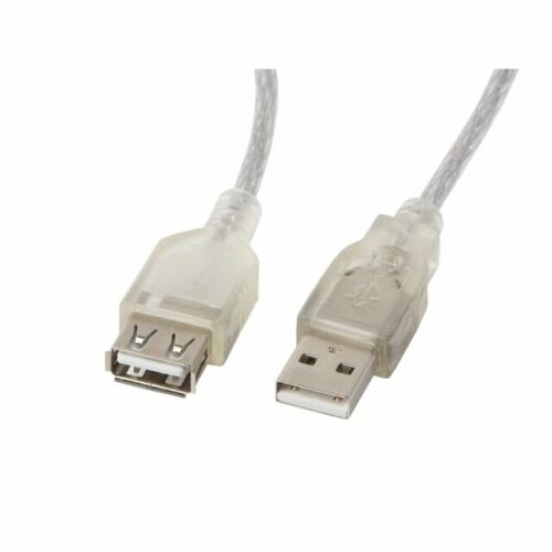 Lanberg USB 2.0 Kábel - A/B - 1,8m - Átlátszó 173787743 - Lanberg