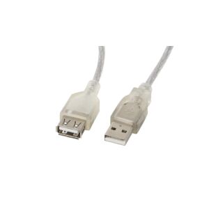 Kabel Lanberg USB 2.0 A do B, 1.8m, Przezroczysty - Lanberg Kabel USB