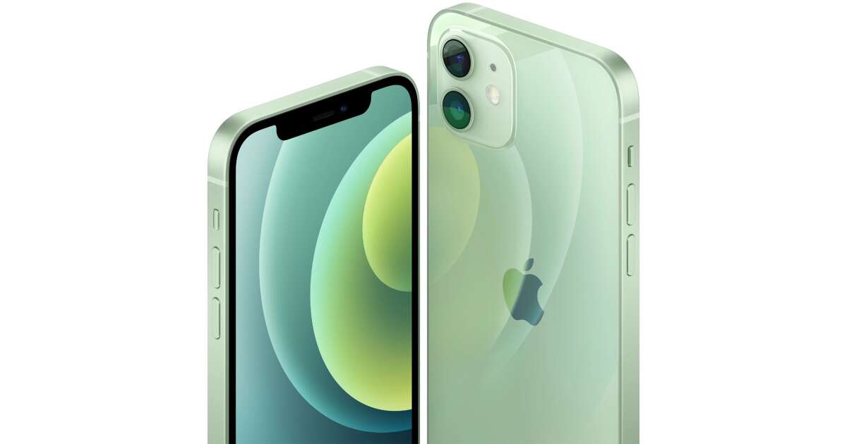 Apple iPhone 12 5G 128GB Dual SIM Mobile Phone, Green - Main Image
