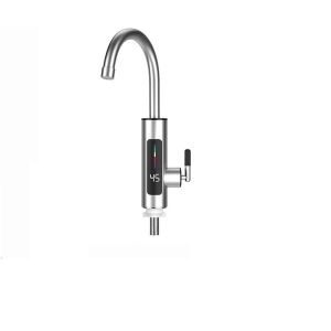 Rozsdamentes acél azonnali forróvíz csaptelep, elektromos csap digitális kijelzővel, konyhai vagy fürdőszobai szerelvény - Nonbrand Csaptelep