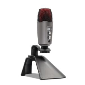 RGB Condenser Microphone with Stand, USB Plug and Play