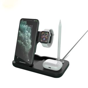 Andowl 4-in-1 Wireless Charging Station for Phone, Watch, AirPods, and Apple Pencil - Wireless Charger