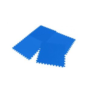 Blue EVA Foam Puzzle Mat, 4 Interlocking Tiles, 60x60cm - Foam Puzzle