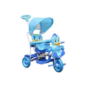 Ratusca Kacsás blue tricycle with foldable sun canopy - Tricycle