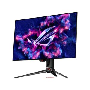 Asus ROG Swift PG32UCDP 32-inch 4K WOLED gaming monitor angled view - Laptop and Monitor