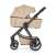 Petite & Mars ICON 2in1 Mocha Beige XXL RWS stroller with bassinet, side view