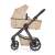 Petite & Mars ICON 2in1 Mocha Beige XXL RWS stroller with bassinet, side view