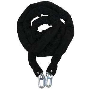 RR 10mm x 3000mm biztonsági lánc, fekete, edzett, textil bevonattal - Kerékpár zár