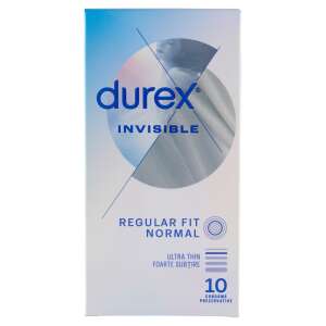 Prezervative Durex Invisible Regular Fit, 10 bucăți, ultra subțiri, potrivire regulată, normal - Durex