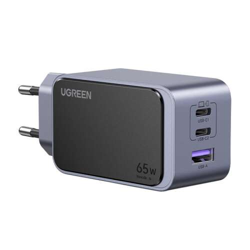 Încărcător Ugreen Nexode Air 65W cu porturi USB-C și USB-A